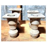 Heavy duty adjustable aluminum feet