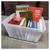 Tote lot of books mainly music related