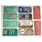 Vintage Kansas license plates