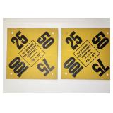 Goldsboro Ice Co. Cardboard window signs