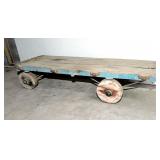 Antique farm wagom wooden wheels