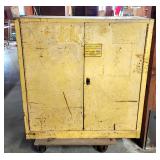 Flammable liquid steel cabinet