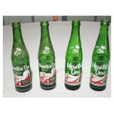 Vintage Mt Dew soda bottles hillbilly