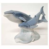Poecelain whale figurine