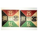 Goldsboro Ice Co. cardboard window signs