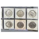 20 1964 Kennedy half dollars