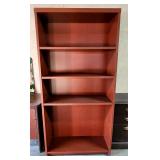 Cherry bookcase 72'h x 36w x 15d