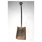 Forged iron fireplace shovel