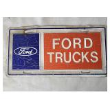 Vintage Ford Trucks metal license plate