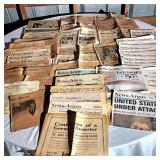 Lot of vintage news papers