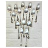 14 Towle Old Master sterling silver spoons