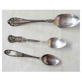 Random sterling silver spoons