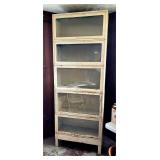 Vintage steel barrister bookcase industrial