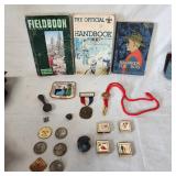 Lot of Boy Scout memorobilia w sterling ring
