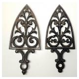 Virginia Metalcrafters & Wilton cast iron trivets