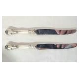 Gorham Chantilly butter knives sterling handle