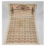 Rare Confederate war bond Civil War