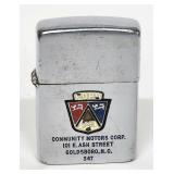Rare Community Motors Goldsboro,NC Zippo lighter