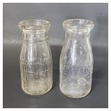 NC Dairy & Scott Powell 1/2 pint glass milk bottle