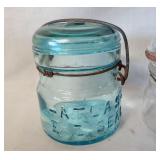 Vintage half pint self sealing jars