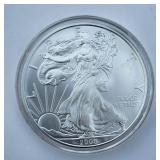 2008 1oz fine Silver Eagle coin