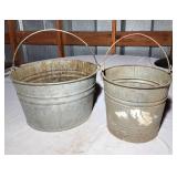 Galvanized buckets