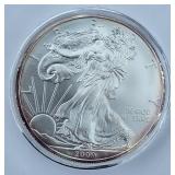 2009 1oz fine Silver Eagle coin