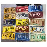 Various state license plates