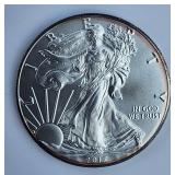 2017  1oz fine Silver Eagle coin