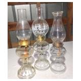 Vintage oil lamps