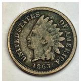1863 Indian head penny