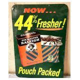 Sir Walter Raleigh metal advertising sign