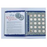 US Mint uncirculate state quarter book complete