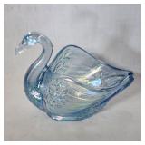 Petite Fenton glass swan