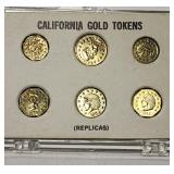 California gold token replicas