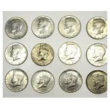 1965 - 1969 Kennedy half dollars