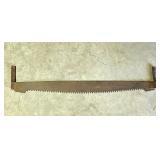 Antique crosscut saw
