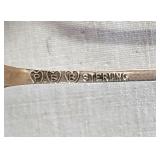Indian chief sterling silver souvenir spoon