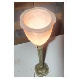 Modern tall torchier lamp