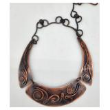 Unique modernist hand made copper choker Ireland