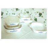 Corning Ware blue cauliflower