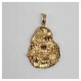 14k gold nugget charm 8.1g