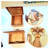 Wood decor boxes & wall decor