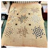 Vintage hand stitched quilt