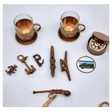 Vintage brass accents
