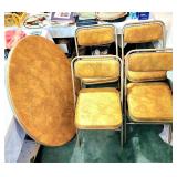 Samsonite card table & chairs exc.