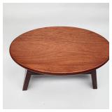 Petite solid mahogany stool