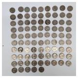 86 silver nickels 64 and before