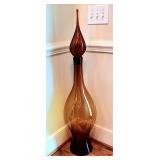 Blenko floor model decanter 43'h