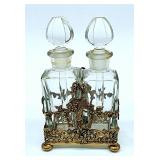 Vinfage glass scent bottles